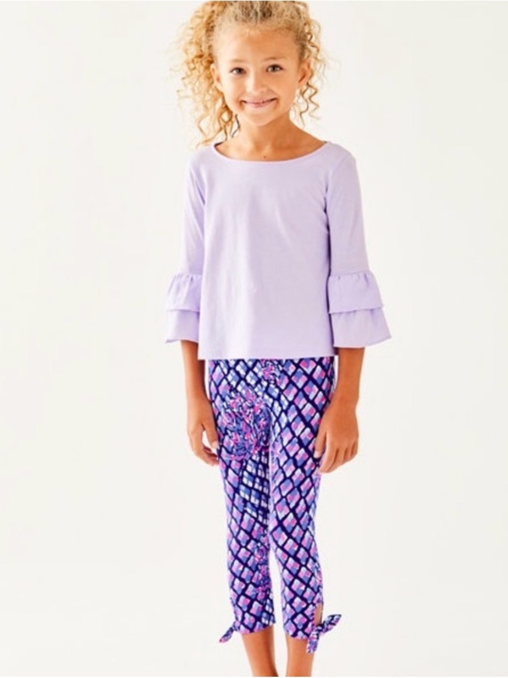 Lilly Pulitzer | Maia Cropped Leggings in Toe In Sz XL 12/14